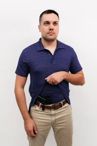 Men's Short Sleeve Concealment Polo
